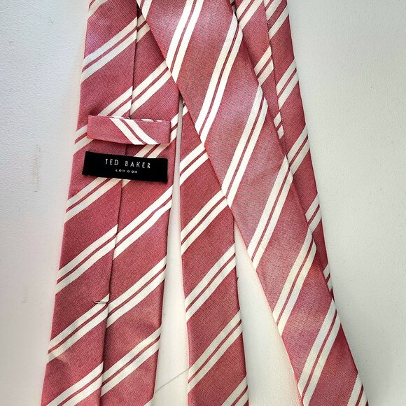 Ted Baker Pink and White Casual Tie - Picture 1 of 4